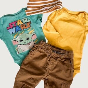 Star wars and Timberland Baby Boy 0-3m bundle